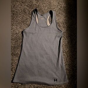 Women's M MD Under Armour heatgear tank top athletic blue/gray
